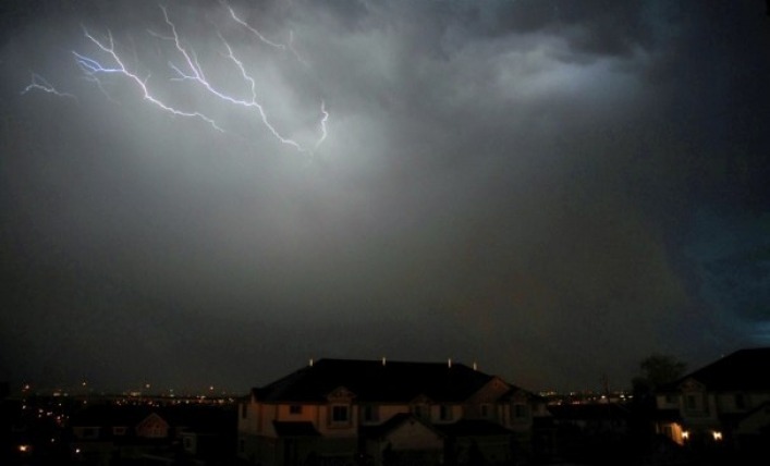 Utah lightning storm 